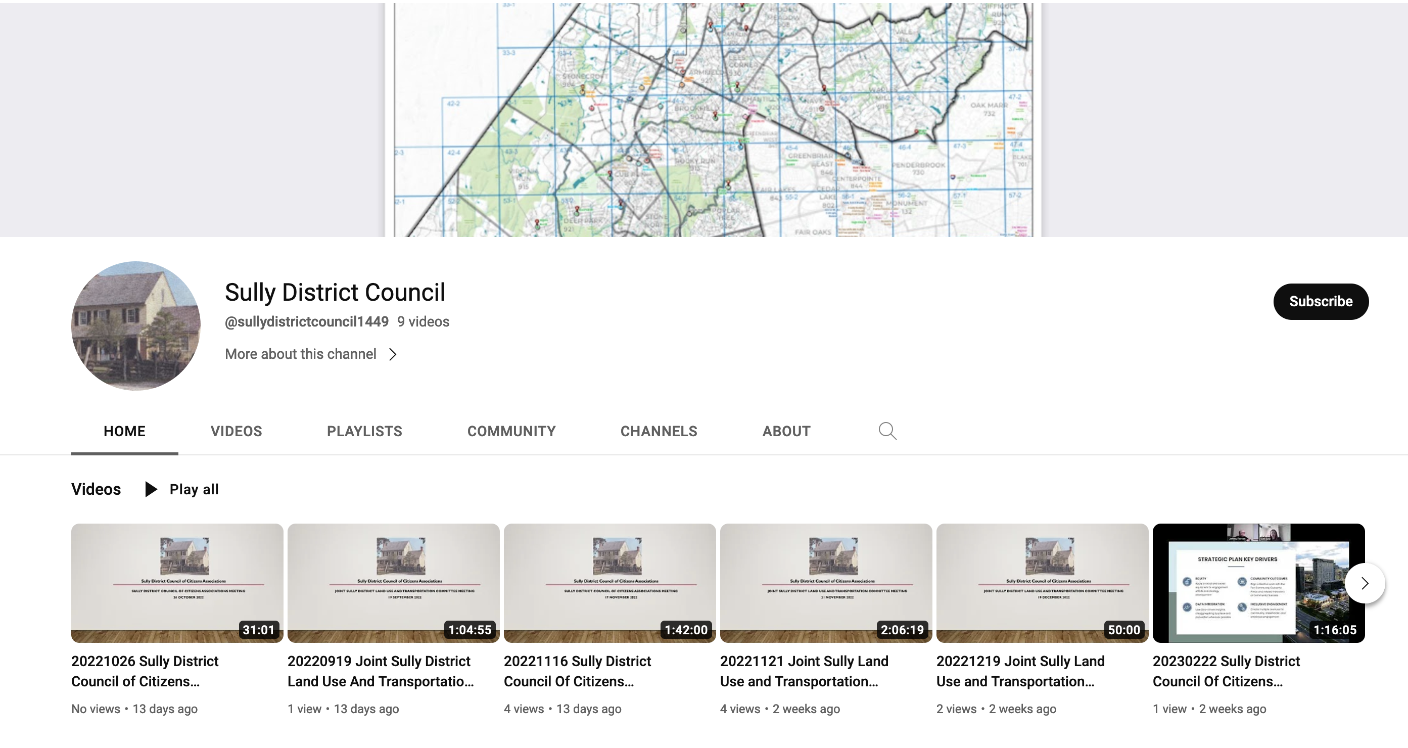 Sully District Council YouTube page